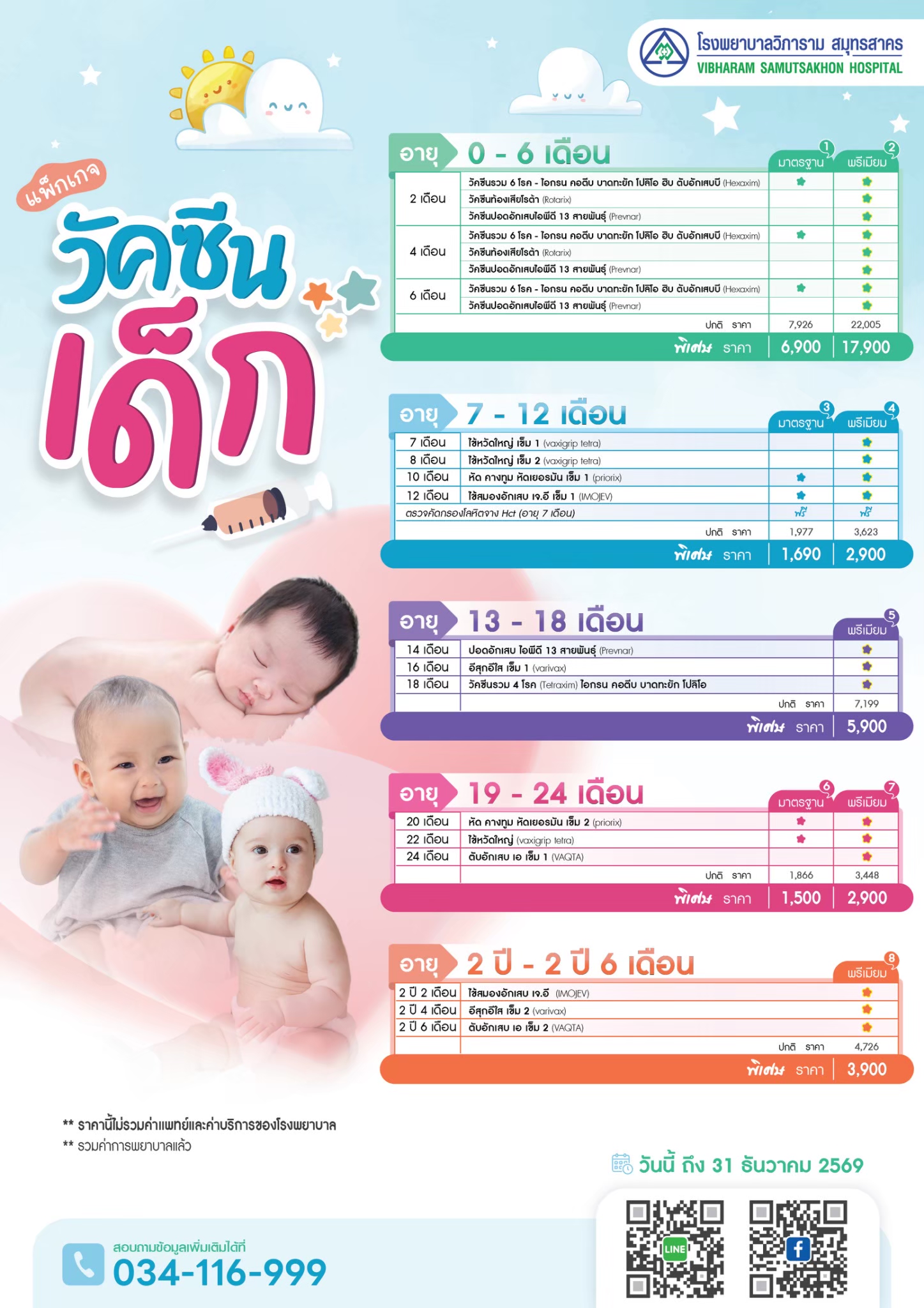 แพคเกจวัคซีนเด็ก